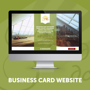Business card website